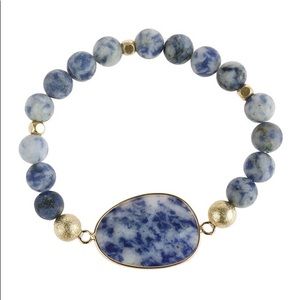 NATURAL BIG STONE CHARM BRACELET